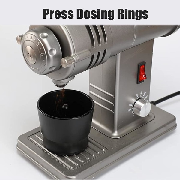 58mm Kaffeemålebeger, Aluminium Legering Espresso Måletrægt Kaffe Måle Ring Dispenser Cof