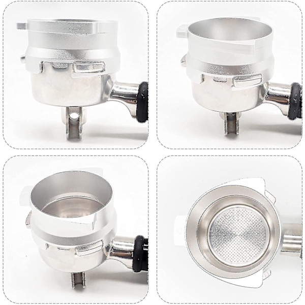 Kaffe Doseringstrakt, 54mm Dosering Ring Espresso Kaffe Tilbehør Aluminium Metall