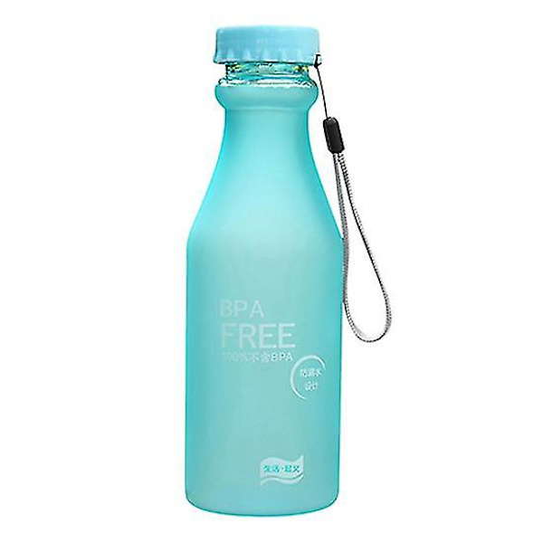 Scrub Bärbar Läcksäker Vattenflaska Cykling Sport Oöverskådlig 550ml Dryckesflaskor Blue