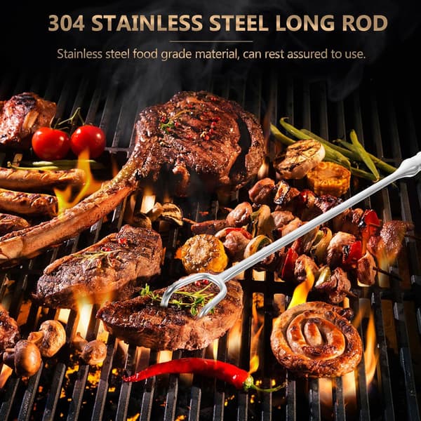 Kød Flipper Krog 304 Rustfrit Stål Mad Flipper Grill Kød Krog