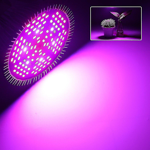 50W LED Växtlampa Växande Ljus Fullspektrum, Växande Ljus 78 LED Växtlampa Växtlampor Växande Ljus för Växter Växthus Inomhusväxter Blommande Blommor