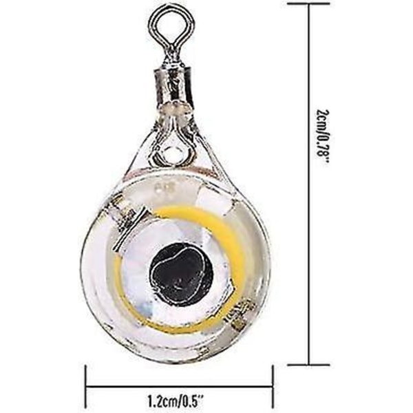 4 stk. LED Deep Drop Under Vand Fiskeri Blinkende Lys Agnsfisk Blæksprutte, 500 timers levetid