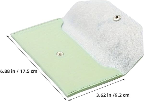 3 stk. minimalistisk lang pengekortholder til kvinder, genanvendelig slank kortholder