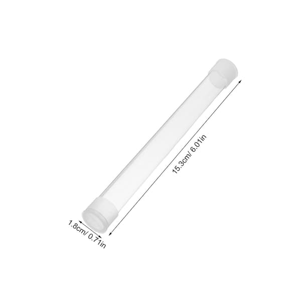 10 st stora termometerskyddsrör 15x150 mm platt hårdplastförvaringsfodral