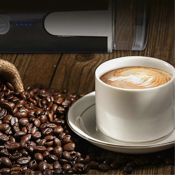 Trådlös Elektrisk Kaffemaskin 1200mAh USB Laddningsbar Utomhus Resa Bil Hem Bärbar Helt Automatisk Kaffebryggare