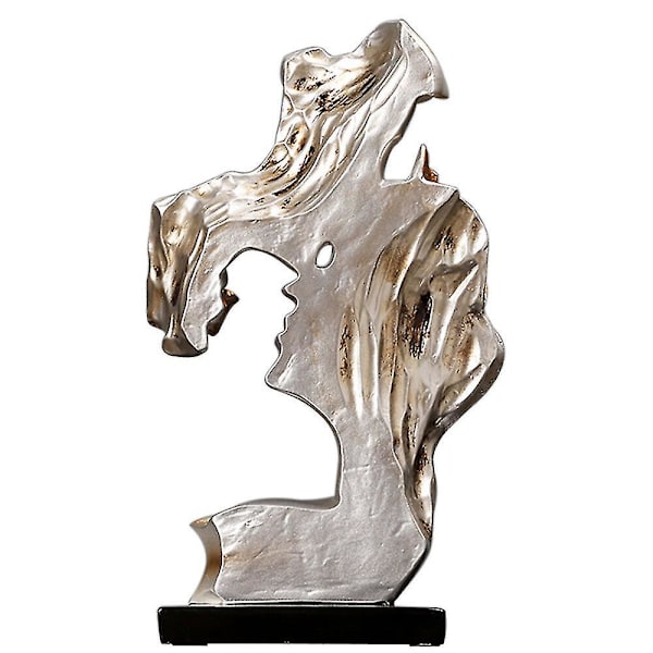 Figur Statue Harpiks Håndværk Ornament Stue Soveværelse Butik Cafe Dekoration Champagne
