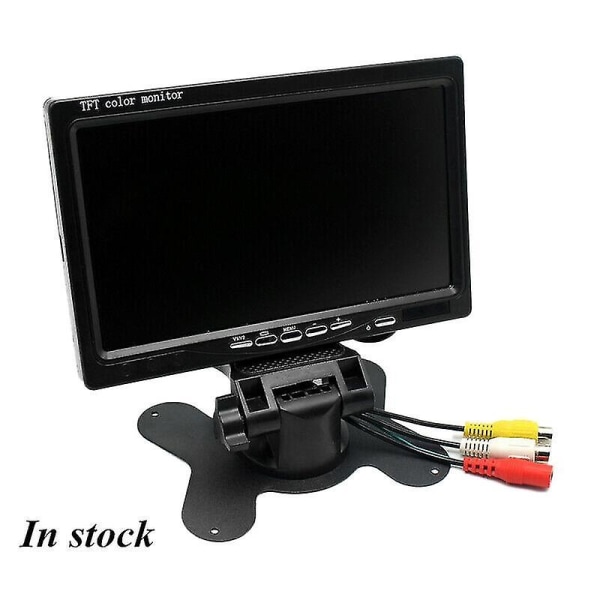 12V-24V 7" TFT LCD HD-skärm för CCTV backkamera för bilar