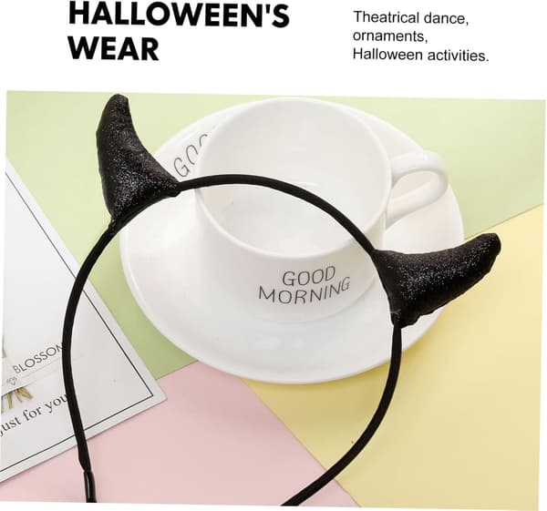2 stk djevelhorn-hårbøyle for kvinner Halloween-stil hårbøyler Unik hodeplaggrekvisitt