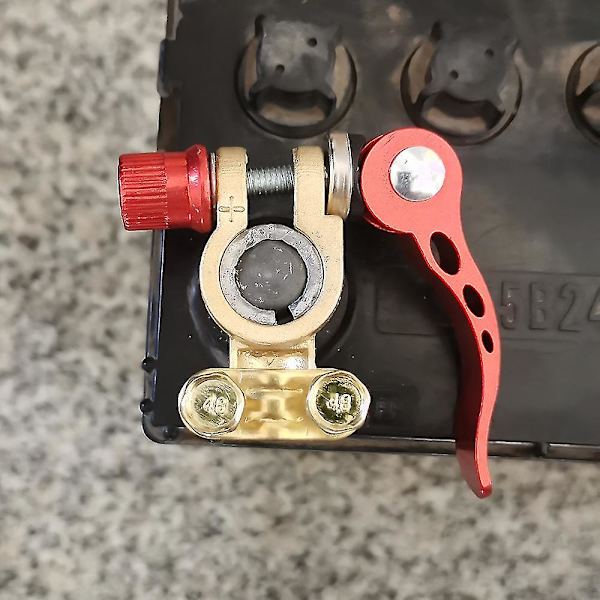 Batteripol-ærmer, Bilbatteripol-konverter-adaptere Anode Katode-ærmer 1 Par Sølv