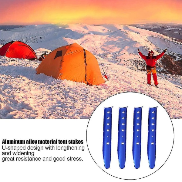 Lumi- ja hiekkatelttakiinnittimet - alumiiniset telttatapit Telttanaulat