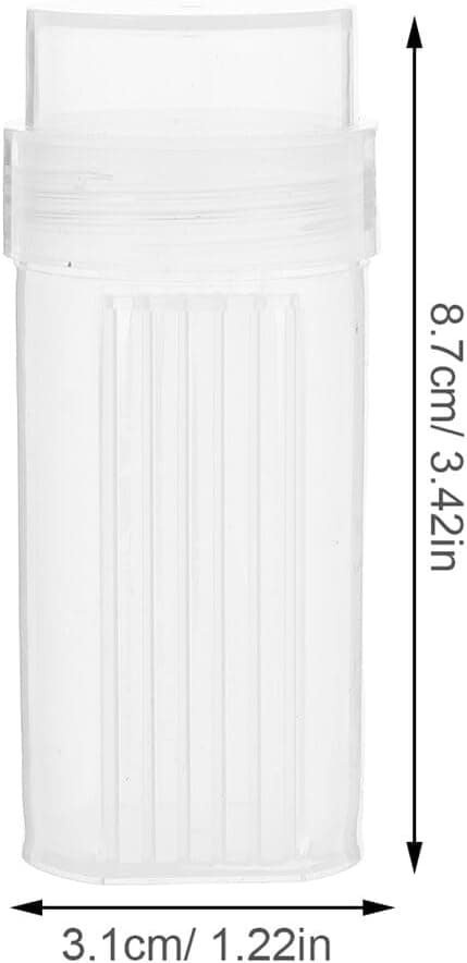 2 st laboratoriefärgningsflaskor Plastburkar Lock Glas Kapacitet Återanvändbara provburkar
