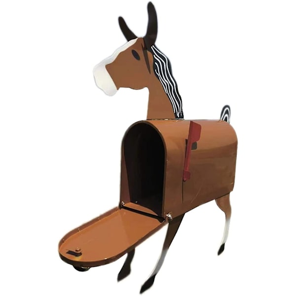 Ny Unik Häst Ko Kyckling Brevlåda, Moderna Brevlådor Kreativ Personlig Brevlåda För Trädgårdsgård Dekoration, Present Till Hästgård Eller Hästälskare Horse
