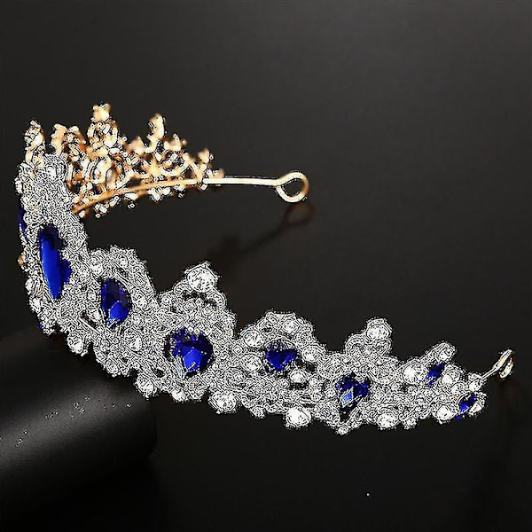 Bryllupstiara Krone Bryllup Legering Krone Rhinestone Krystall Hårtilbehør