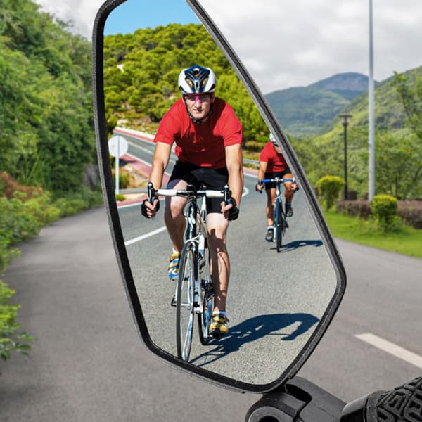 2st Cykelbackspeglar Styre Backspeglar Reflektorspeglar med Vikbar Akryldesign