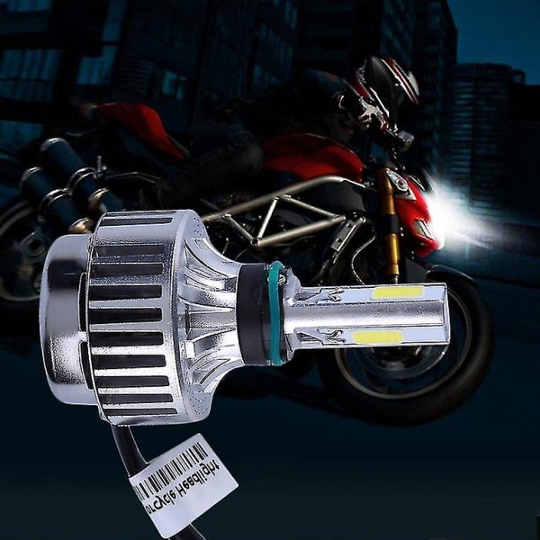 32W 4000lm COB LED H4 Motorcykelstrålkastare Framljus