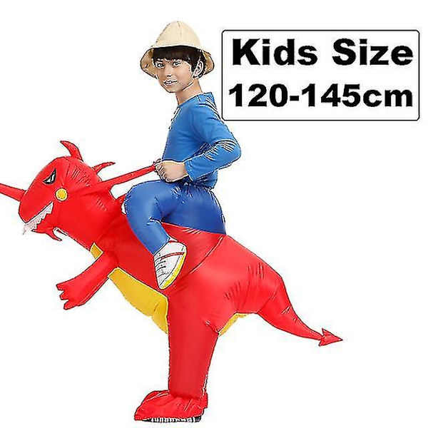 Oppustelig Kostume Kostume Til Voksne Børn Kids 120-145cm Red B