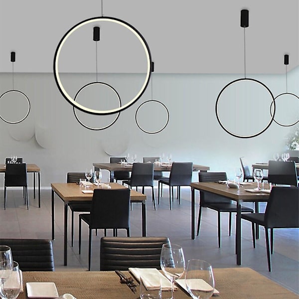 40cm Sirkel Design Hengelampe Aluminium Led Moderne