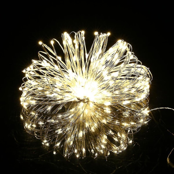 20m 200LED Silver Wire String Fairy Light Utomhus DC12V