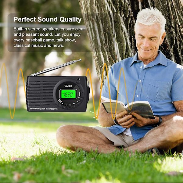 Personlig Fickradio FM Bärbar Mini Mottagare, Med LCD Digital Display, Headset, Fick Walkman