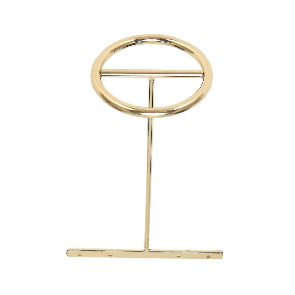Guld øreringe Display Rack T-form øreringe Showcase Golden Large