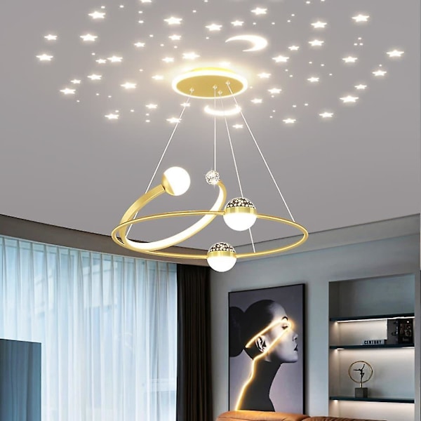 Luova LED-kattokruunu himmennettävä 48w kaukosäätimellä