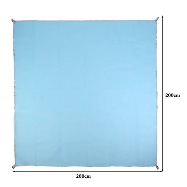 200x200cm Foldbar Sandfri Strandmåtte til Camping