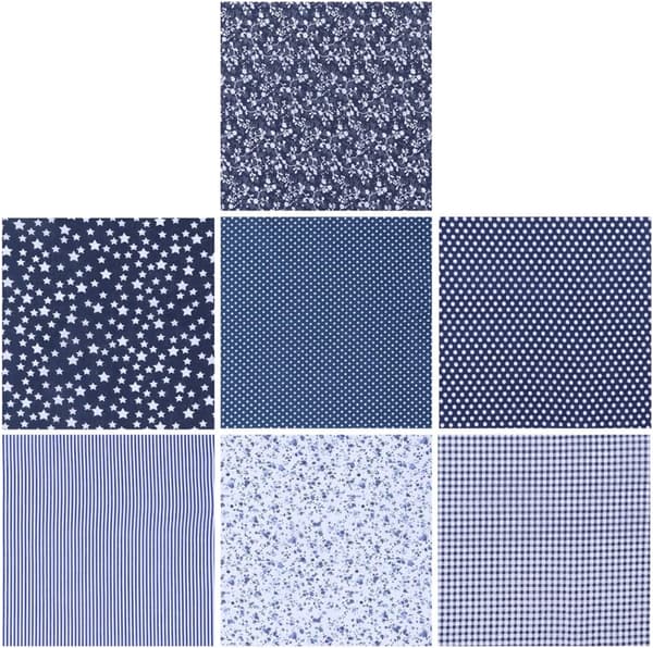 28 stk. Patchwork Bomuldsstofpakke til håndlavet DIY-tilbehør, kaffe- og sorte farver