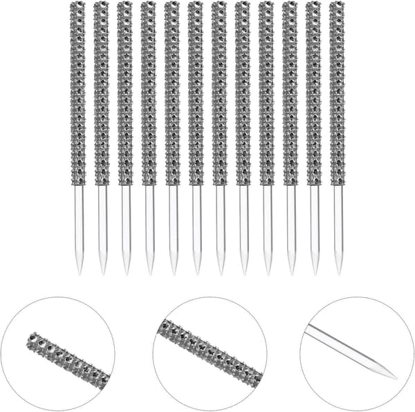 Godteripinner Rhinestones og Multifunksjonelle Trygge Matkvalitets Glitrende 12 stk