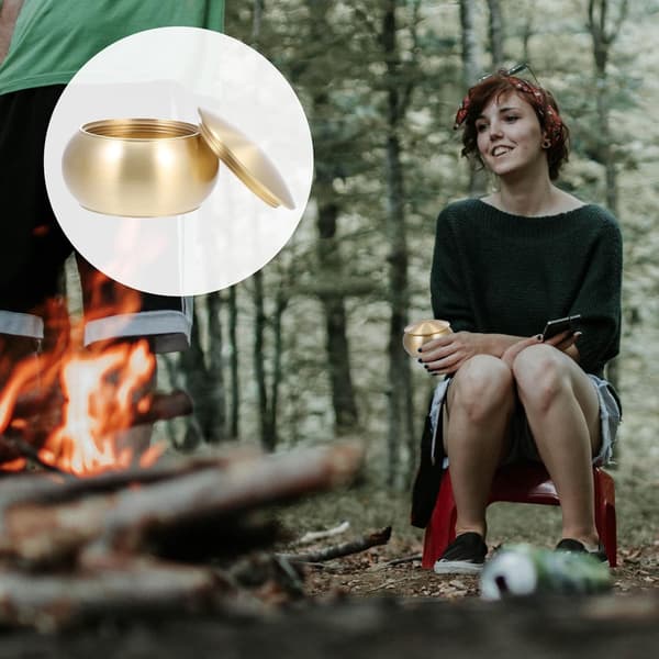 Mini bærbar teholder Liten kobberbeholder Elegant kobberteboks Vaskbar Robust design