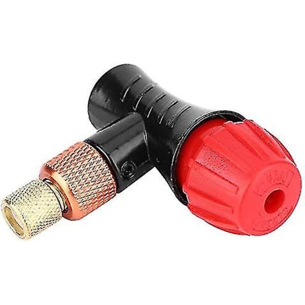 Sykkelpumpeventilhode Sykkeldekkpumpe For Landeveissykler Og Terrengsykler (svart rød) (1 stk)