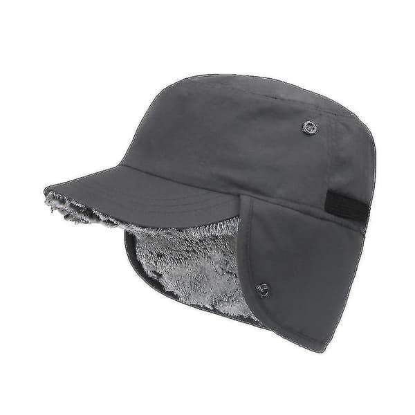 Vintervarm Øreklapper Hat med Spids Kasket Basecap Trapper Vandafvisende Unisex