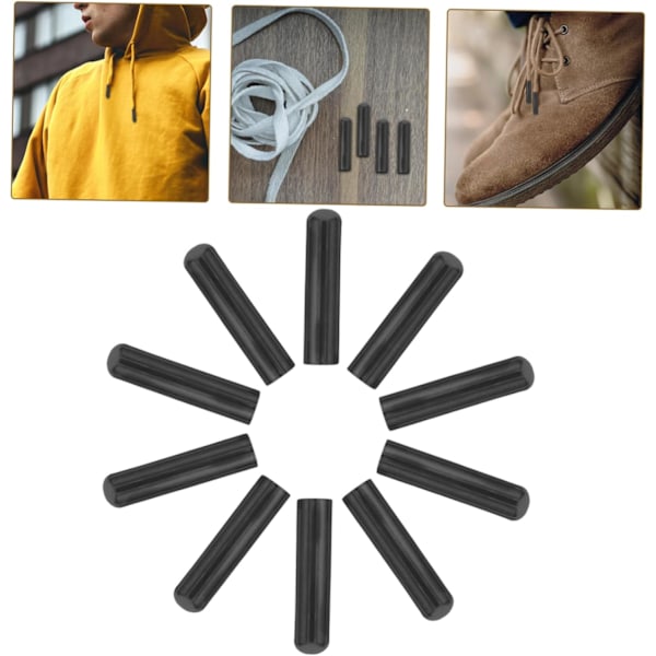 50 stk. metal snørebåndstips elastiske