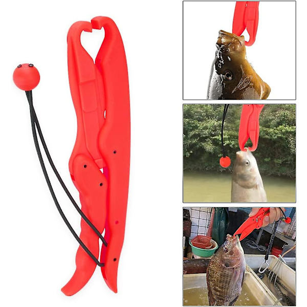 Fiskgrip, Hållbar Flytande Plast Fisktång Läppgrip Grepphållare red