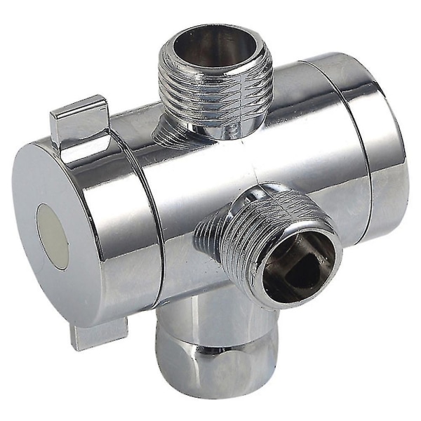 3 Way T-adapter Bath Shower Mixer Diverter Valve Connector