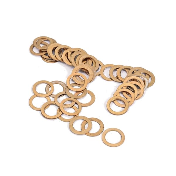 50 st platta brickor innerdiameter rostfritt stål gitarrbrickor för instrumentdelar Jack Socket Nuts Set