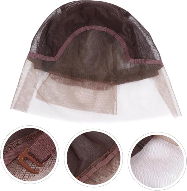 Parykkhette Mesh Pustende Lace Front Parykk Dome Stil Mesh Hetter for Hårstyling
