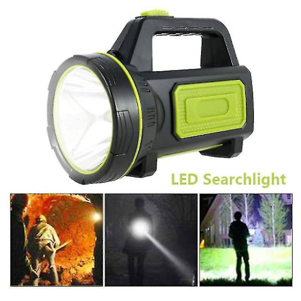 Laddningsbar Super LED Ficklampa Hög Effekt Vattentät Ficklampa