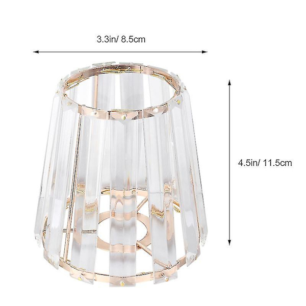 Kristalllampa Skärm Unik Ljusskydd Taklampa Skydd Järnkonst Lampskärm