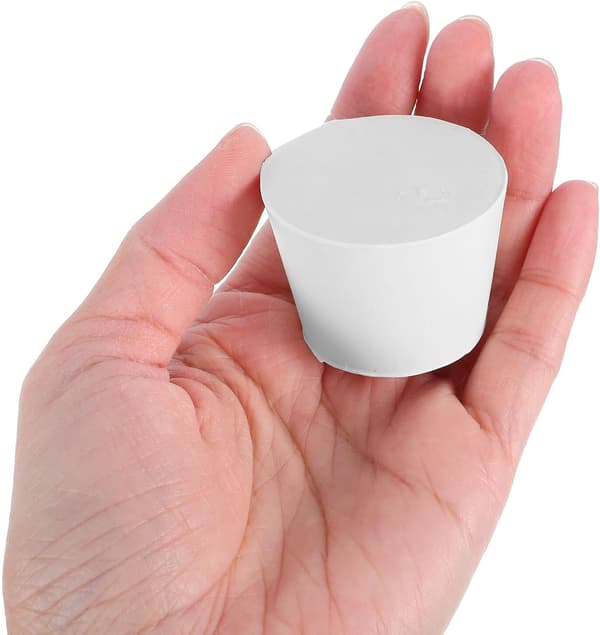 18 stk. solide gummipropper, koniske laboratoriepropper til reagensglas, pipetteprop-sortiment