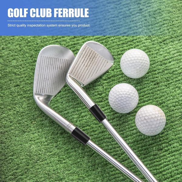 Golfkølle Ferrule Sleeve Sæt 2 stk. Sort Plastik Samlingsbeskytter Erstatning