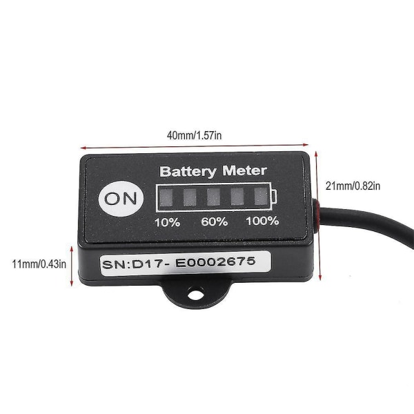 Blybatteri Brændstofmålerindikator 12V SLA AGM