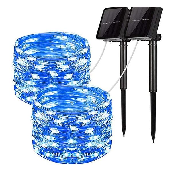 Ulkoilma Solar String Light Led Solar Patio 12m 100 Leds Puutarha