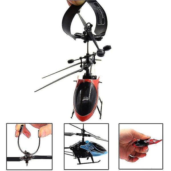 RC-helikopter Mini RC-drönare med gyro, kraschbeständig RC-leksak för pojkar, barnpresent Yellow