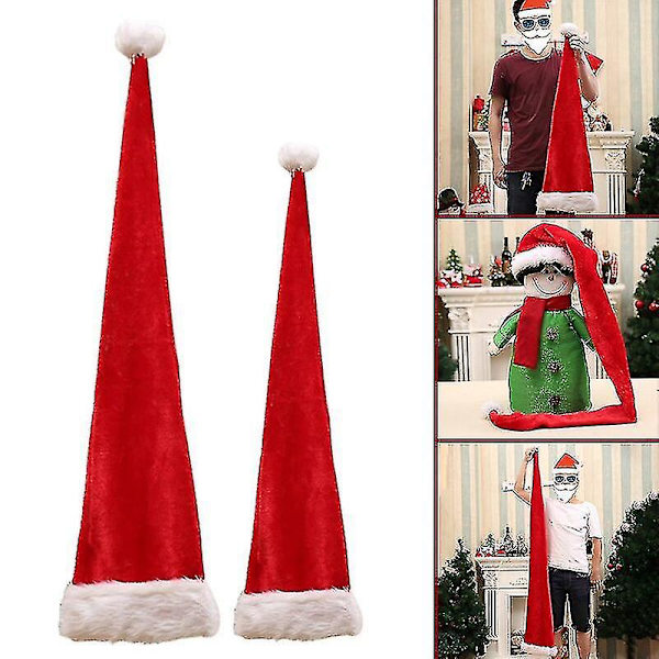 Julehatt Festpynt Super Lang Hodeplagg Kostyme