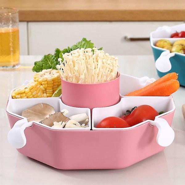 Multifunktionell Rotationsbar Hot Pot-sortiment Hemkök Avloppskorg Tvätthög Vegetariskt Sortiment