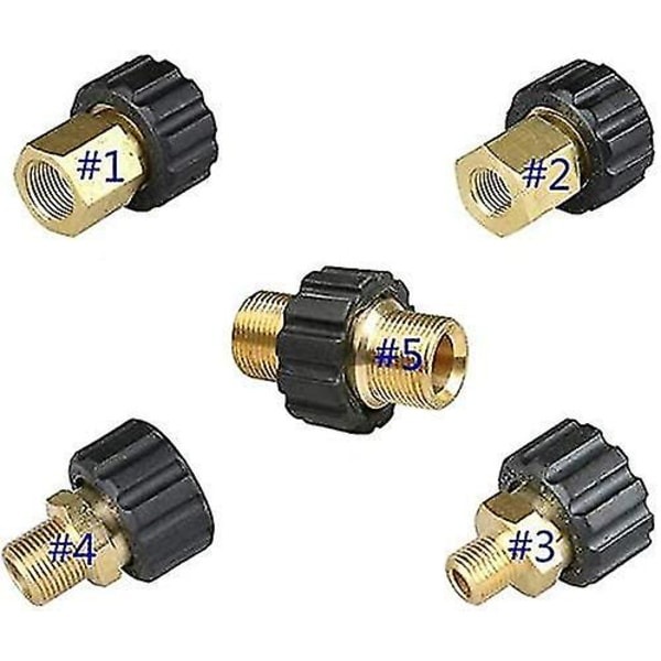 Trycktvättsslangkopplingar, Snabbkopplingar, Adaptrar, Koppling Diameter 14mm M22~hona G3/8
