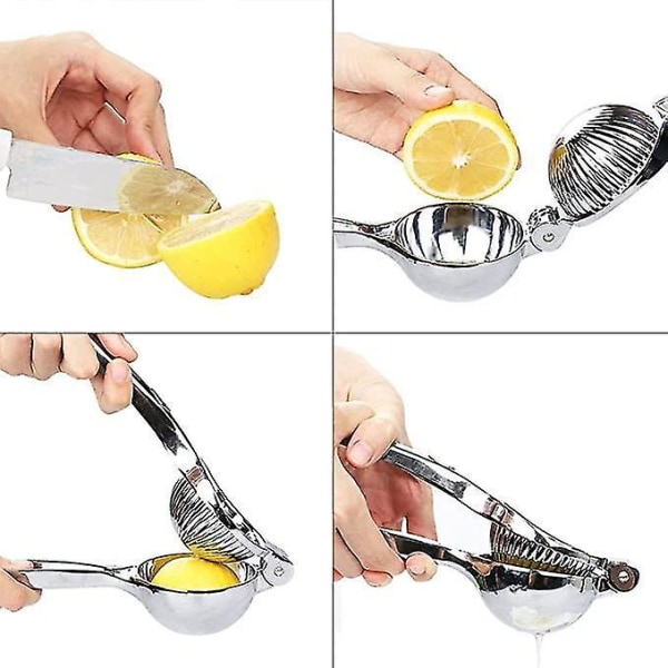 Citronpresser i Rustfrit Stål, Manuel Saftpresser til Citrusfrugter