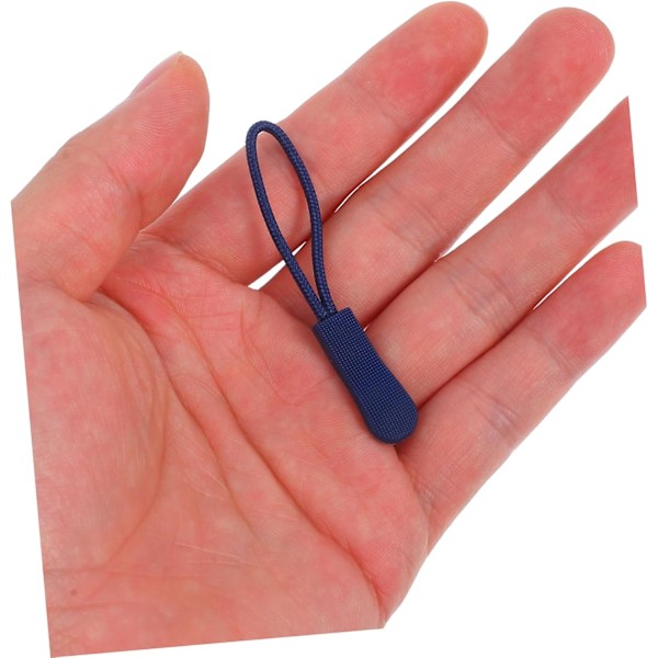 Lynlås Træk Lynlås Udskiftning 10 stk. Blå Nylon Snor Træk Lynlås Slider 2,5 cm Trækker 4,5 cm Reb Fantastisk