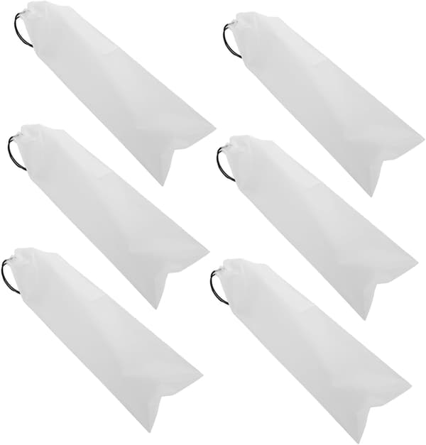 6 stk. paraplyoppbevaringspose for sammenleggbare paraplyer og sammenleggbar design