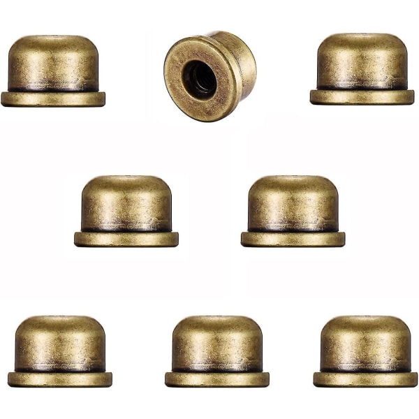 8 stk. Solide Metal Lampeknapper Tappet 1/4-27 Til Lmell Lampekæbeholder Harp